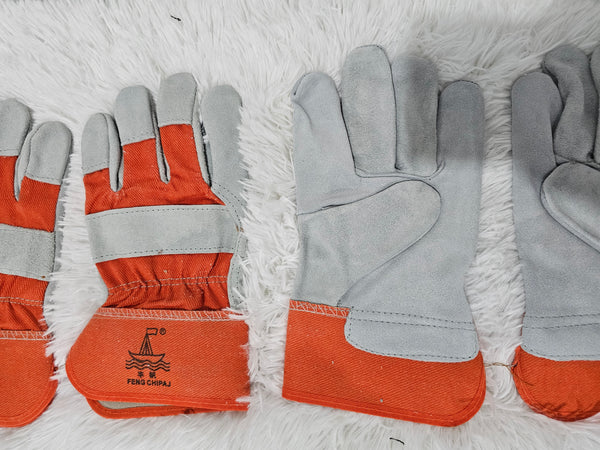 Leather Working/Welding Gloves 丰帆橙斜皮手套