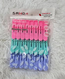 Plastic Cloth Pegs 24Pcs 650 彩色塑料衣夹24个 650