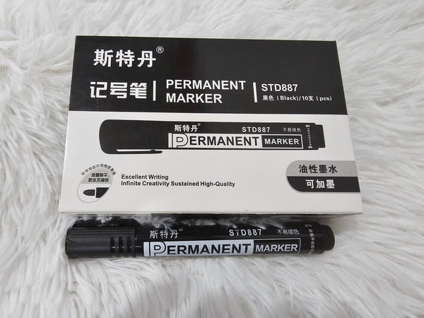 Permanent Marker STD887 10Pcs 白板笔STD887