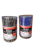 B-522 Ball Point Pen .7mm *50Pcs Black & Blue