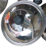 Wok Cover with Glass Insert 32, 34, 36, 38, 40cm 玻璃锅盖