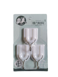 Plastic Wall Hooks 3Pcs 粘钩