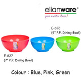 6" P.P. Microwaveable Bowl E-826 (6 Pcs)