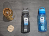 Water Bottle with Straw Ling Guang