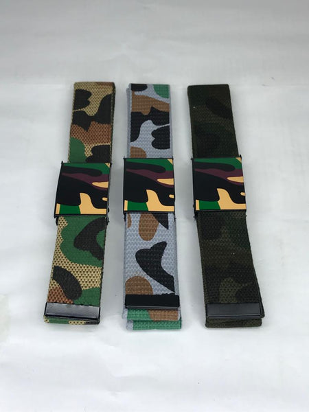 Camouflage Buckle Belt P4438 迷彩夹扣布带P4438 *12Pcs