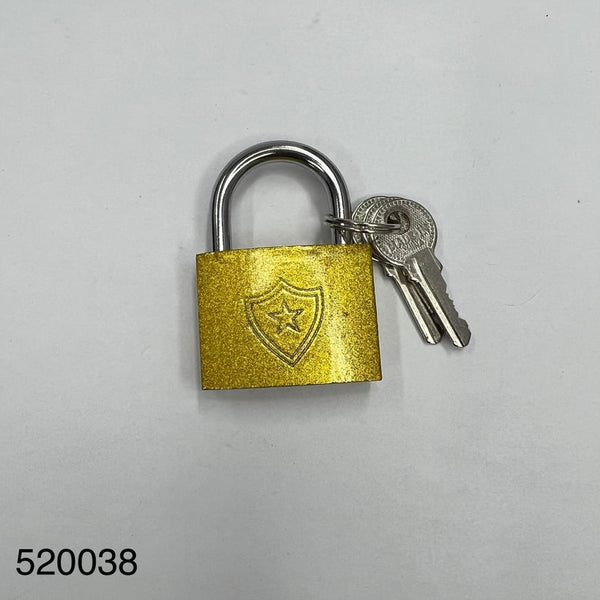 Iron Padlock 154 38mm 一字仿铜挂锁154 *10Pcs