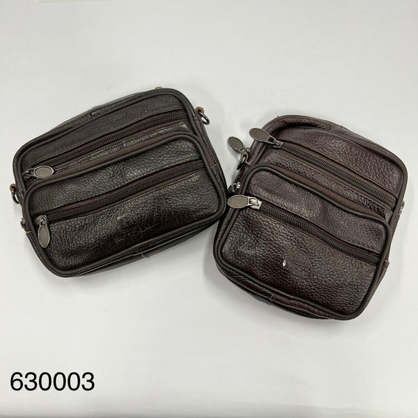 Leather Waist Pouch with Sling B2815 真皮两用挂包/腰包B2815