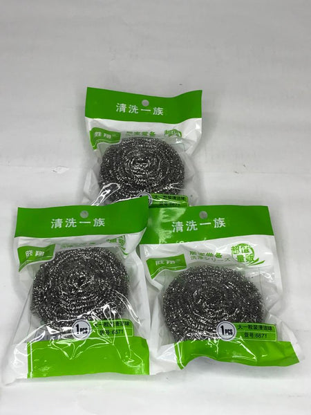 Stainless Steel Dish-washing Ball 6671 (Single Pack) 30gm 钢丝球6671