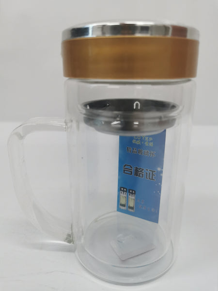 Double-layer Glass Thermal Cup 4046 双层玻璃保温杯4046 *60Pcs