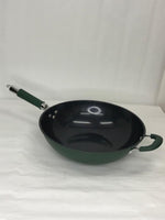 Non-stick Wok (Green) ZGML-C34G 34CM 中康墨绿陶瓷平底锅